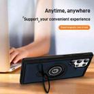 For Samsung Galaxy S23 Ultra 5G Ring Holder Magnetic Phone Case(Blue) - 3