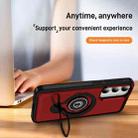 For Samsung Galaxy S24 5G Ring Holder Magnetic Phone Case(Red) - 3