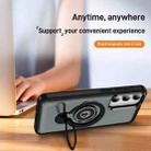 For Samsung Galaxy S24+ 5G Ring Holder Magnetic Phone Case(Grey) - 3