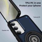 For Samsung Galaxy S24+ 5G Ring Holder Magnetic Phone Case(Blue) - 2