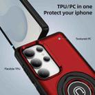 For Samsung Galaxy S24 Ultra 5G Ring Holder Magnetic Phone Case(Red) - 2