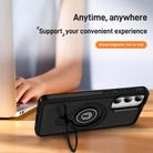 For Samsung Galaxy S25 5G Ring Holder Magnetic Phone Case(Black) - 3