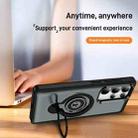 For Samsung Galaxy S25 Ultra 5G Ring Holder Magnetic Phone Case(Grey) - 3