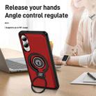 For Samsung Galaxy S25 Edge 5G Ring Holder Magnetic Phone Case(Red) - 3