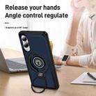 For Samsung Galaxy S25 Edge 5G Ring Holder Magnetic Phone Case(Blue) - 3