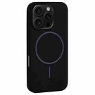For iPhone 16 Pro Large Hole Camera MagSafe Liquid Silicone Full Coverage Phone Case(Black) - 1