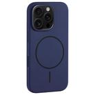 For iPhone 16 Pro Large Hole Camera MagSafe Liquid Silicone Full Coverage Phone Case(Royal Blue) - 1