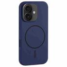 For iPhone 16 Plus Large Hole Camera MagSafe Liquid Silicone Full Coverage Phone Case(Royal Blue) - 1