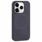 For iPhone 11 Pro Large Hole Camera MagSafe Liquid Silicone Full Coverage Phone Case(Carbon Gray Black) - 1