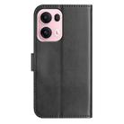 For OPPO Reno13 Pro Dual-Folded S-shape Leather Phone Case(Black) - 3