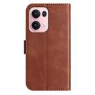 For OPPO Reno13 Pro Dual-Folded S-shape Leather Phone Case(Coffee) - 3