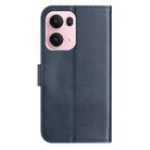 For OPPO Reno13 Pro Dual-Folded S-shape Leather Phone Case(Navy Blue) - 3