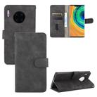 For Huawei Mate 30 Pro Solid Color Skin Feel Magnetic Buckle Horizontal Flip Calf Texture PU Leather Case with Holder & Card Slots & Wallet(Black) - 1