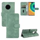 For Huawei Mate 30 Pro Solid Color Skin Feel Magnetic Buckle Horizontal Flip Calf Texture PU Leather Case with Holder & Card Slots & Wallet(Green) - 1