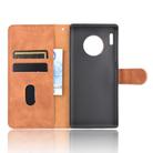For Huawei Mate 30 Pro Solid Color Skin Feel Magnetic Buckle Horizontal Flip Calf Texture PU Leather Case with Holder & Card Slots & Wallet(Brown) - 3