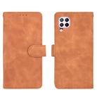 For Huawei nova 6 SE / P40 Lite Solid Color Skin Feel Magnetic Buckle Horizontal Flip Calf Texture PU Leather Case with Holder & Card Slots & Wallet(Brown) - 2