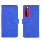 For Huawei nova 7 Pro 5G Solid Color Skin Feel Magnetic Buckle Horizontal Flip Calf Texture PU Leather Case with Holder & Card Slots & Wallet(Blue) - 2