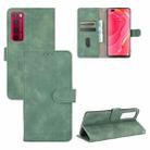 For Huawei nova 7 Pro 5G Solid Color Skin Feel Magnetic Buckle Horizontal Flip Calf Texture PU Leather Case with Holder & Card Slots & Wallet(Green) - 1