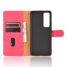 For Huawei nova 7 5G Solid Color Skin Feel Magnetic Buckle Horizontal Flip Calf Texture PU Leather Case with Holder & Card Slots & Wallet(Rose Red) - 3