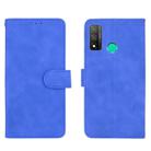 For Huawei P smart 2020 Solid Color Skin Feel Magnetic Buckle Horizontal Flip Calf Texture PU Leather Case with Holder & Card Slots & Wallet(Blue) - 2