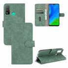 For Huawei P smart 2020 Solid Color Skin Feel Magnetic Buckle Horizontal Flip Calf Texture PU Leather Case with Holder & Card Slots & Wallet(Green) - 1