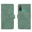 For Huawei P smart 2020 Solid Color Skin Feel Magnetic Buckle Horizontal Flip Calf Texture PU Leather Case with Holder & Card Slots & Wallet(Green) - 1