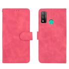 For Huawei P smart 2020 Solid Color Skin Feel Magnetic Buckle Horizontal Flip Calf Texture PU Leather Case with Holder & Card Slots & Wallet(Rose Red) - 2