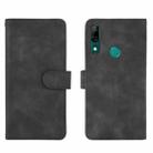 For Huawei P smart Z / Y9 Prime (2019) Solid Color Skin Feel Magnetic Buckle Horizontal Flip Calf Texture PU Leather Case with Holder & Card Slots & Wallet(Black) - 1