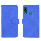 For Huawei P smart Z / Y9 Prime (2019) Solid Color Skin Feel Magnetic Buckle Horizontal Flip Calf Texture PU Leather Case with Holder & Card Slots & Wallet(Blue) - 2