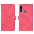 For Huawei P smart Z / Y9 Prime (2019) Solid Color Skin Feel Magnetic Buckle Horizontal Flip Calf Texture PU Leather Case with Holder & Card Slots & Wallet(Rose Red) - 2