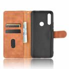 For Huawei P smart Z / Y9 Prime (2019) Solid Color Skin Feel Magnetic Buckle Horizontal Flip Calf Texture PU Leather Case with Holder & Card Slots & Wallet(Brown) - 3