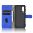 For Huawei P30 Solid Color Skin Feel Magnetic Buckle Horizontal Flip Calf Texture PU Leather Case with Holder & Card Slots & Wallet(Blue) - 3