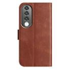 For Honor 90 Pro Dual-Folded S-shape Leather Phone Case(Coffee) - 3