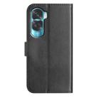 For Honor 90 Lite Dual-Folded S-shape Leather Phone Case(Black) - 3