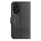 For Honor 200 5G Dual-Folded S-shape Leather Phone Case(Black) - 3