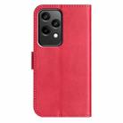 For Honor 200 Lite Global Dual-Folded S-shape Leather Phone Case(Rose Red) - 3