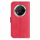 For Honor X9c Dual-Folded S-shape Leather Phone Case(Rose Red) - 3
