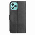 For Honor 400 Lite Global Dual-Folded S-shape Leather Phone Case(Black) - 3