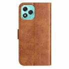 For Honor 400 Lite Global Dual-Folded S-shape Leather Phone Case(Brown) - 3