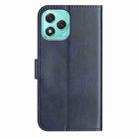 For Honor 400 Lite Global Dual-Folded S-shape Leather Phone Case(Navy Blue) - 3