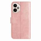 For Honor 400 Global Dual-Folded S-shape Leather Phone Case(Rose Gold) - 3