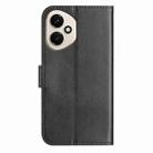 For Honor 400 Global Dual-Folded S-shape Leather Phone Case(Black) - 3