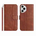 For Honor 400 Pro Global Dual-Folded S-shape Leather Phone Case(Coffee) - 1