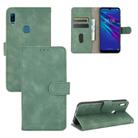 For Huawei Y6 (2019) / Honor Y6s Solid Color Skin Feel Magnetic Buckle Horizontal Flip Calf Texture PU Leather Case with Holder & Card Slots & Wallet(Green) - 1