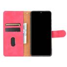 For Huawei Y6p Solid Color Skin Feel Magnetic Buckle Horizontal Flip Calf Texture PU Leather Case with Holder & Card Slots & Wallet(Rose Red) - 4