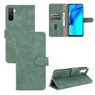 For Huawei Maimang 9 / Mate 40 Lite Solid Color Skin Feel Magnetic Buckle Horizontal Flip Calf Texture PU Leather Case with Holder & Card Slots & Wallet(Green) - 1