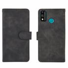 For Huawei Honor 9X Lite Solid Color Skin Feel Magnetic Buckle Horizontal Flip Calf Texture PU Leather Case with Holder & Card Slots & Wallet(Black) - 2