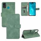 For Huawei Honor 9X Lite Solid Color Skin Feel Magnetic Buckle Horizontal Flip Calf Texture PU Leather Case with Holder & Card Slots & Wallet(Green) - 1