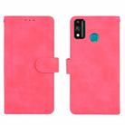 For Huawei Honor 9X Lite Solid Color Skin Feel Magnetic Buckle Horizontal Flip Calf Texture PU Leather Case with Holder & Card Slots & Wallet(Rose Red) - 2