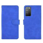 For Huawei Honor X10 5G Solid Color Skin Feel Magnetic Buckle Horizontal Flip Calf Texture PU Leather Case with Holder & Card Slots & Wallet(Blue) - 2